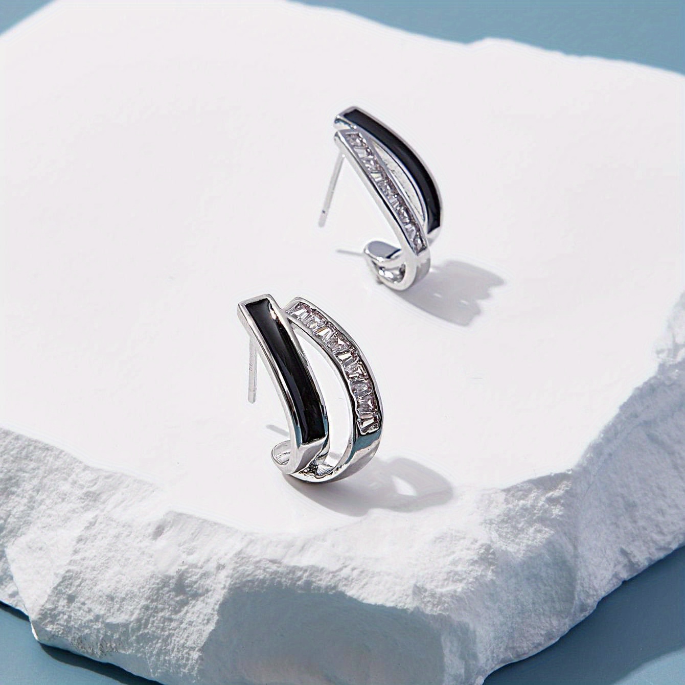 Zirconia Stud Earrings for Women